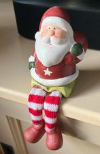 Aardewerk kerstman met stoffen bungelbenen, Ophalen of Verzenden, Zo goed als nieuw