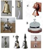 Bellen; scheepsbel, tafelbel, hotelbel, deurbel, Verzenden, Nieuw