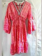 Bohemian Ibiza Gypsie Jurk - Zijde, Handwerk, Kleding | Dames, Jurken, Ophalen of Verzenden, Zo goed als nieuw, Boho Fashion, Roze