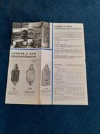 Junker & Ruh oude folder drukautomaten gasbadkachels, Ophalen of Verzenden, Zo goed als nieuw, Overige typen