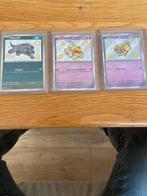 3x Paldean fates (promo kaarten), Ophalen, Zo goed als nieuw, Meerdere kaarten, Foil