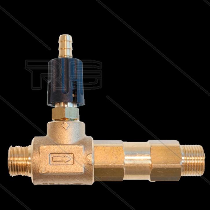 Messing Schuiminjector Zwart Met Regelknop 1.2mm, Auto diversen, Overige Auto diversen, Verzenden