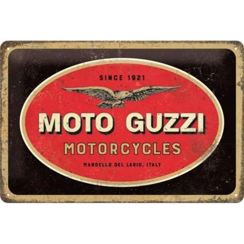 Moto Guzzi motorcycles relief metalen wandbord reclamebord, Verzamelen, Automerken, Motoren en Formule 1, Nieuw, Auto's, Ophalen of Verzenden