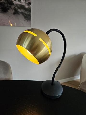 Vintage bureaulamp - Goud - Dimbaar