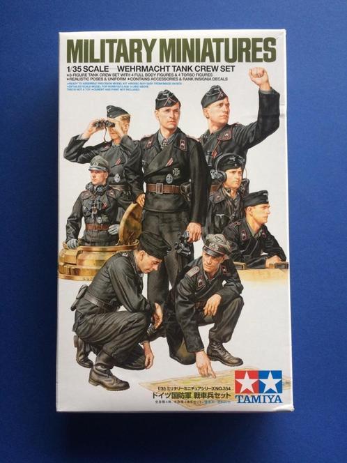 Tamiya 35354 Wehrmacht Tank Crew Set 1/35, Hobby en Vrije tijd, Modelbouw | Figuren en Diorama's, Nieuw, 1:35 tot 1:50, Ophalen of Verzenden