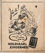 Oude reclame Molenaar’s kindermeel uit de oorlog 1940, Verzamelen, Merken en Reclamevoorwerpen, Overige typen, Ophalen of Verzenden