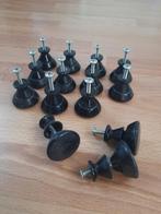 14x Zwart/ kegelvorm/ ronde ijzeren knop/ greep, Huis en Inrichting, Keuken | Keukenelementen, Ophalen, Zwart, Zo goed als nieuw