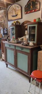 Buffetkast, dressoir, antieke kast met spiegel 375,-, Ophalen, Gebruikt, 100 tot 150 cm, 200 cm of meer
