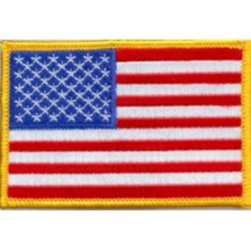 Embleem,Patch,Vlag,US,Army,WWII,Gele,Border beschikbaar voor biedingen