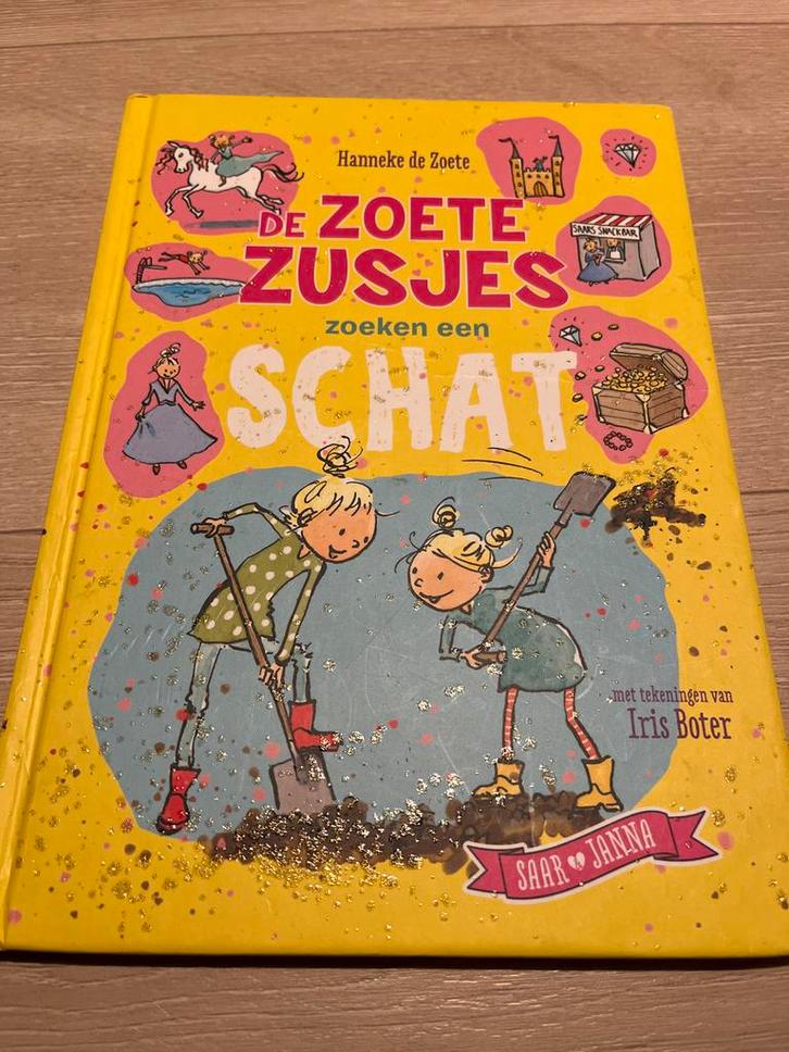 Zoete Zusjes zoeken een schat, Boeken, Kinderboeken | Jeugd | onder 10 jaar, Gelezen, Fictie algemeen, Ophalen of Verzenden