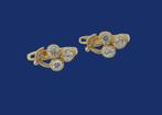 Prachtige 18 karaat Gouden Oorbellen met Edelsteentjes, Jw, Verzenden, Nieuw, Jw