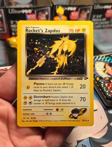 Rocket's Zapdos 15/132 Gym Challenge Holo - GD beschikbaar voor biedingen