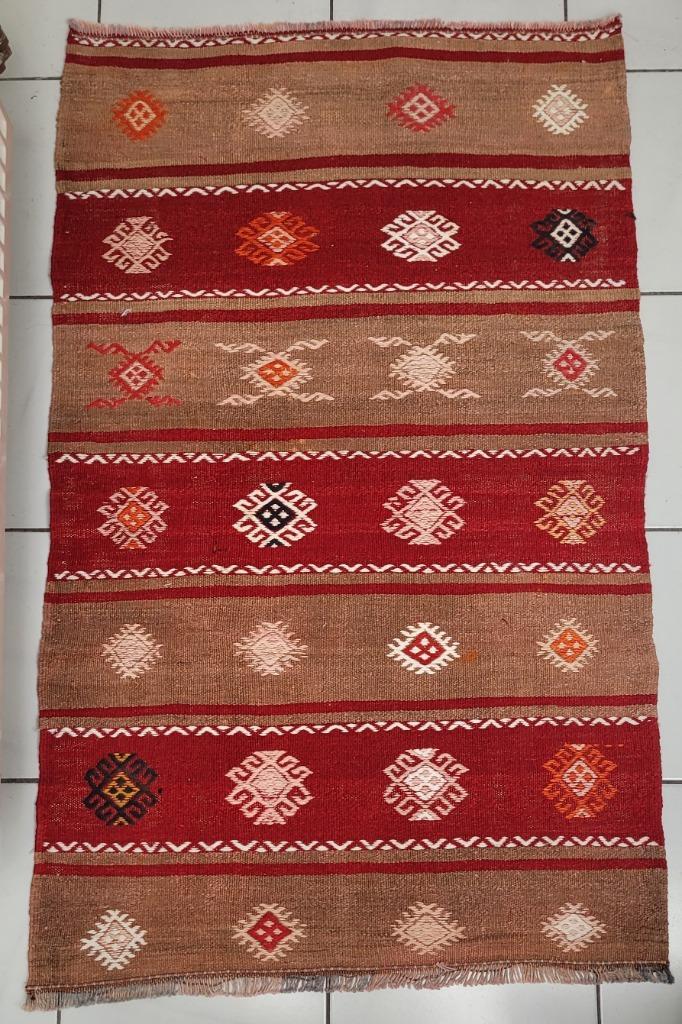 Kelim vintage vloerkleed, Antiek en Kunst, Antiek | Kleden en Textiel, Ophalen of Verzenden