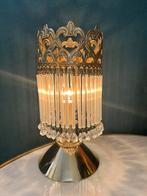 2 stuks vintage oplaline Italiaanse tafellampen kristal, Huis en Inrichting, Baak, Ophalen of Verzenden, Zo goed als nieuw, Minder dan 50 cm