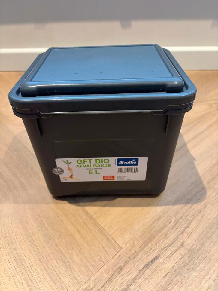 GFT Afvalbakje - Rotho - 5 Liter, Huis en Inrichting, Woonaccessoires | Prullenbakken, Nieuw, Kunststof, Minder dan 50 cm, minder dan 10 liter