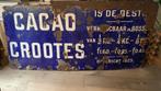 Oud groot emaille bord Grootes Cacao, Antiek en Kunst, Antiek | Emaille, Ophalen of Verzenden