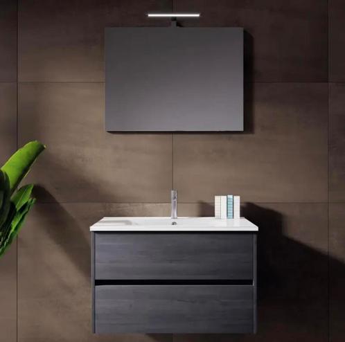 Badkamermeubel Porto 80 cm inclusief wastafel, Huis en Inrichting, Badkamer | Badkamermeubels, Zo goed als nieuw, Ophalen of Verzenden