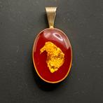 Vintage ketting hanger - Gouden Flake Hanger, Ophalen of Verzenden, Gebruikt, Goud, Overige voorstellingen