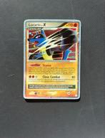 Lucario lvl. X 122/123 Mysterious Treasures, Ophalen of Verzenden, Gebruikt, Losse kaart