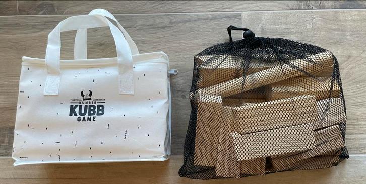 Kubb Houten Buitenspel  2x, Hobby en Vrije tijd, Gezelschapsspellen | Bordspellen, Zo goed als nieuw, Ophalen of Verzenden