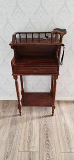 Antiek Tafeltje/Kastje met Lade, Huis en Inrichting, Tafels | Sidetables, Gebruikt, Minder dan 50 cm, Kersenhout, Antiek