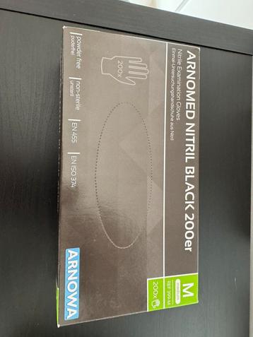 Handschoenen nitril zwart maat M 200st. beschikbaar voor biedingen