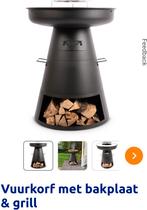 Vuurkorf met bakplaat en grill, Verzenden, Nieuw