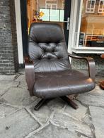 Vintage design fauteuil, easy chair, Huis en Inrichting, Fauteuils, Gebruikt, Hout, Ophalen