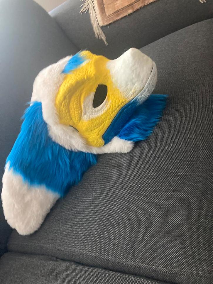 Fursuit manokit, Hobby en Vrije tijd, Kostuums, Theaterbenodigdheden en LARP, Zo goed als nieuw, Ophalen of Verzenden