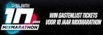 SLAM! mixmarathon 10 years tickets ocean diva 2 tickets, Twee personen, Juli