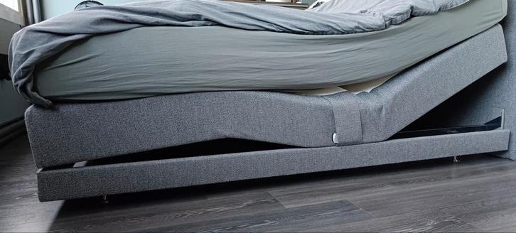 Pullman elektrisch verstelbare boxspring 90 x 220, Huis en Inrichting, Slaapkamer | Bedden, Tweepersoons, 90 cm, 220 cm, Stof