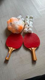 Tafeltennis batjes en tafeltennis balletjes, Sport en Fitness, Tafeltennis, Ophalen, Gebruikt, Net, Batje(s) of Balletje(s)