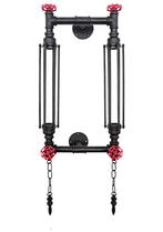 Lupus Wandlamp - 4 fittingen - Zwart, Rood - Industrieël, Huis en Inrichting, Lampen | Wandlampen, Ophalen of Verzenden, Nieuw