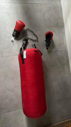 Bokszak met handschoenen, Ophalen, Gebruikt, Bokszak