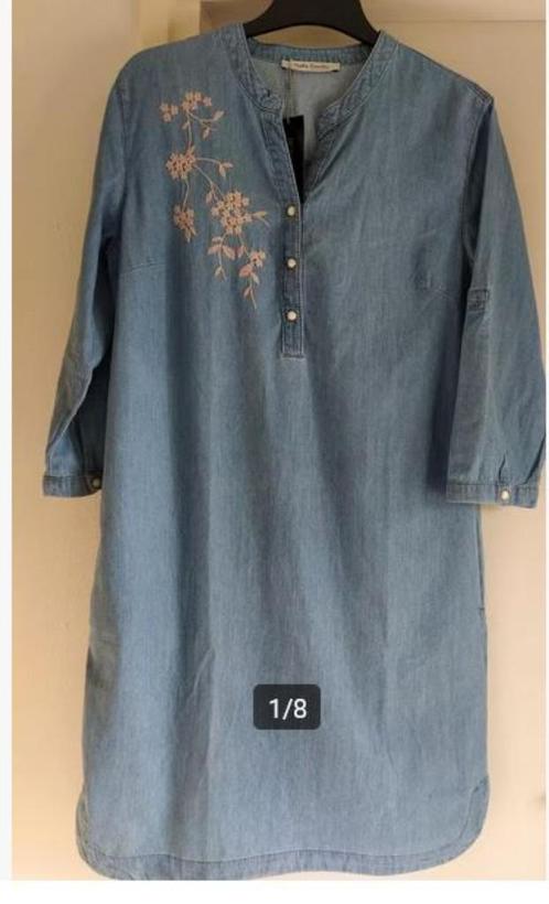 NIEUW!! Betty Barclay luchtige spijkerjurk  VAN 140 VOOR 15!, Kleding | Dames, Jurken, Nieuw, Maat 38/40 (M), Blauw, Onder de knie