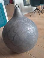 Handgemaakte Marokkaanse Zilveren Lamp, Huis en Inrichting, Gebruikt, Marokkaans, Ophalen of Verzenden, Metaal