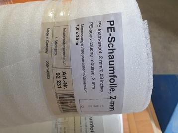 Ondervloer voor laminaat Basis Foam wit 2mm - 25m² per rol beschikbaar voor biedingen