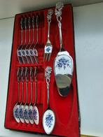 luxe japans taart set met emailje bloemen, Antiek en Kunst, Ophalen of Verzenden