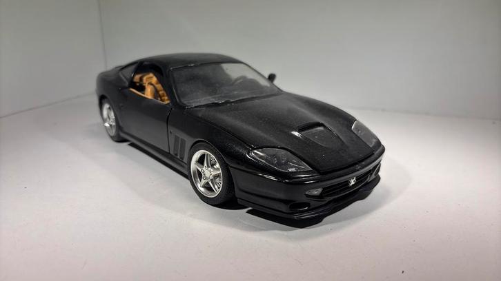 Ferrari 550 Maranello black Bburago 1.18, Hobby en Vrije tijd, Modelauto's | 1:18, Zo goed als nieuw, Bburago, Ophalen of Verzenden
