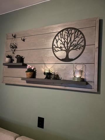 Wandbord steigerhout 135x80 beschikbaar voor biedingen