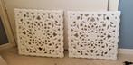 2x Decoratieve Wandpanelen Houtsnijwerk, Ophalen of Verzenden, Zo goed als nieuw