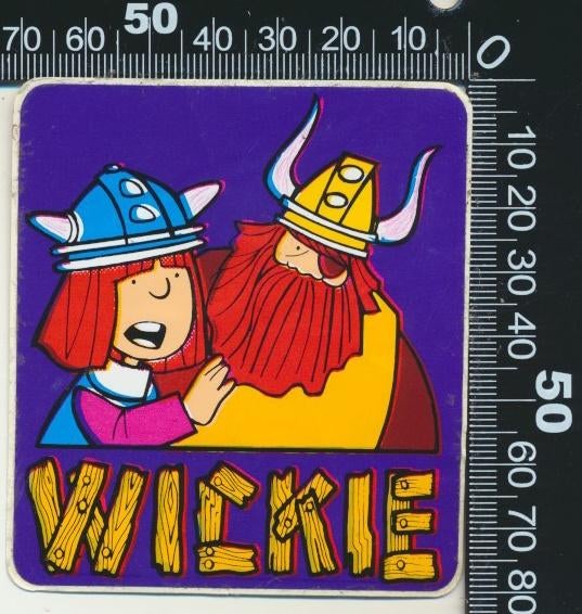 Sticker: Wickie, Verzamelen, Stickers, Zo goed als nieuw, Strip of Tekenfilm, Ophalen of Verzenden