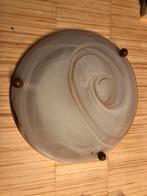 Plafondlamp massive 34 cm, Ophalen of Verzenden, Gebruikt, Glas
