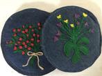 Tas portemonnee handgemaakt jeans 2 stuk, Sieraden, Tassen en Uiterlijk, Portemonnees, Overige merken, Blauw, Ophalen of Verzenden