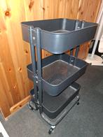 Ikea Raskog roltafel / trolley zwart, Ophalen, Zo goed als nieuw