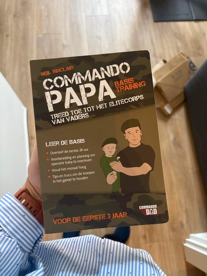 Commando Papa - Basistraining voor Vaders, Boeken, Zwangerschap en Opvoeding, Zo goed als nieuw, Opvoeding tot 6 jaar, Ophalen of Verzenden