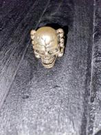 Mooie Skull ring, Sieraden, Tassen en Uiterlijk, Ringen, Ophalen of Verzenden, 20 of groter, Zilver, Heer
