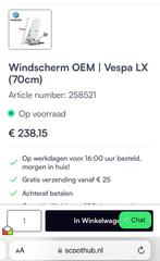 Originele Vespa hoog windscherm, Fietsen en Brommers, Brommeronderdelen | Scooters, Overige typen, Ophalen of Verzenden, Vespa