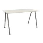 Witte IKEA Gallant Bureau, Huis en Inrichting, Bureaus, Ophalen, In hoogte verstelbaar, Zo goed als nieuw, Bureau