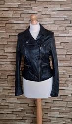 OAKWOOD - Als Nieuw, Lamsleren Bikerjasje, maat S/36, Verzenden, Zwart, Zo goed als nieuw, Oakwood